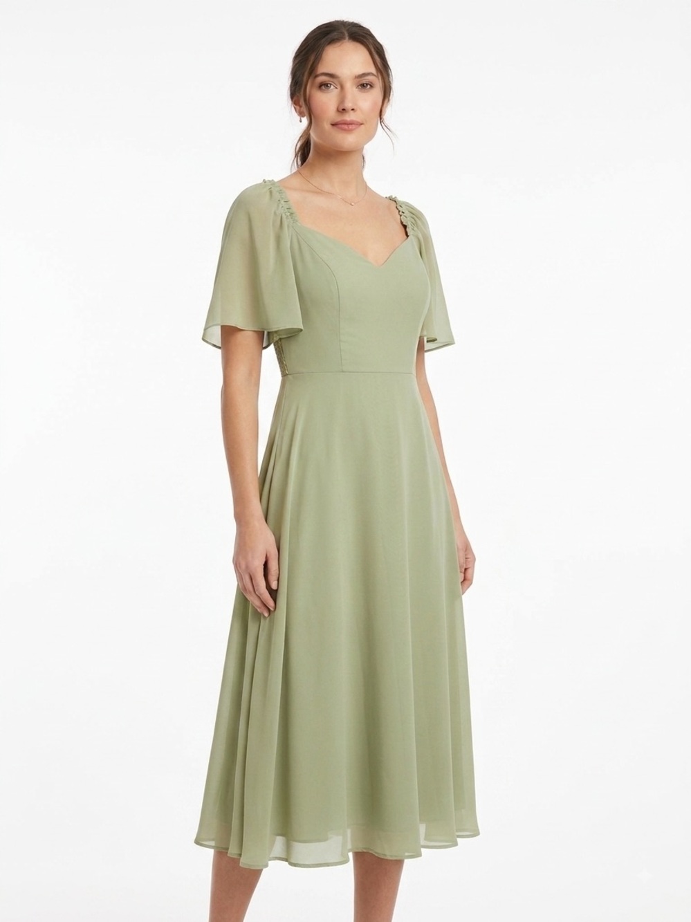 Baltic Born Sierra Sweetheart Dusty Olive Midi Dress